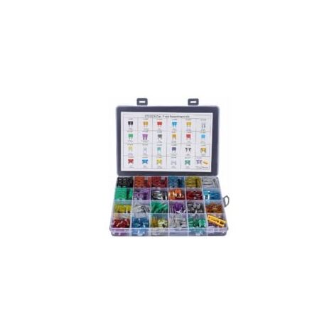 Boîte à fusibles de voiture, 272 pièces, moyennes, petites et mini, en zinc, à mélanger et assortir
