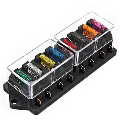 Add-A-Circuit Fusible Tap Adaptateur Lame Porte-Fusible Standard Porte-Fusible  Voiture avec 10 pièces de Fusible à Lame et 1 pièce d - Cdiscount Auto
