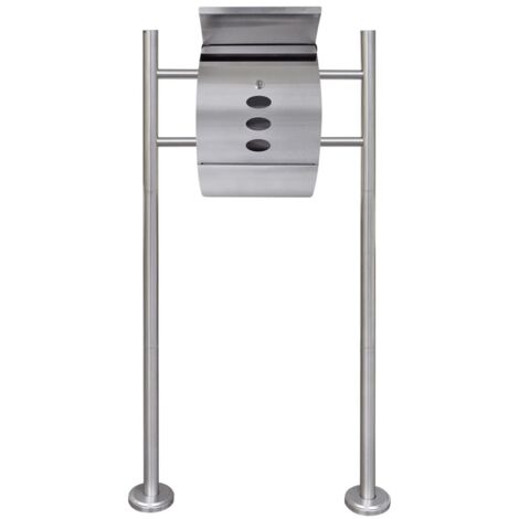Boîte à lettre sur support en acier inoxydable CFW478871
