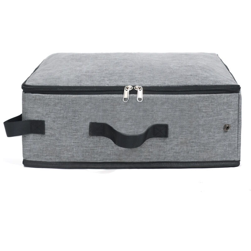 Boîte à litière de voyage portable, bac à litière pliable avec couvercle et poignée, litière pliable légère standard, adaptée au voyage pour chats