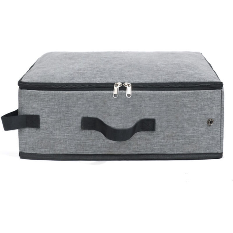 Boîte à litière de voyage portable, bac à litière pliable avec couvercle et poignée, litière pliable légère standard, adaptée au voyage pour chats