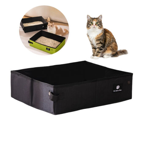 Boîte à litière pliable pour chats