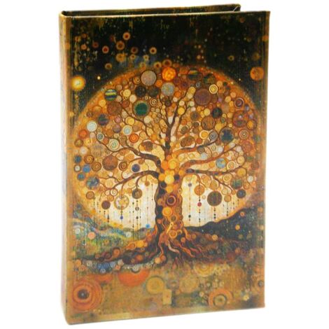 Boîte à livres décorative arbre de vie, Style Oriental, boîte de rangement élégante pour cadeaux et décoration de la maison