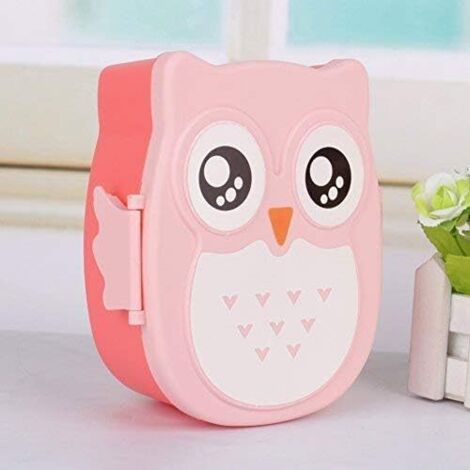 Boîte à lunch 900 ml avec compartiment, rose, pour enfants et adultes.