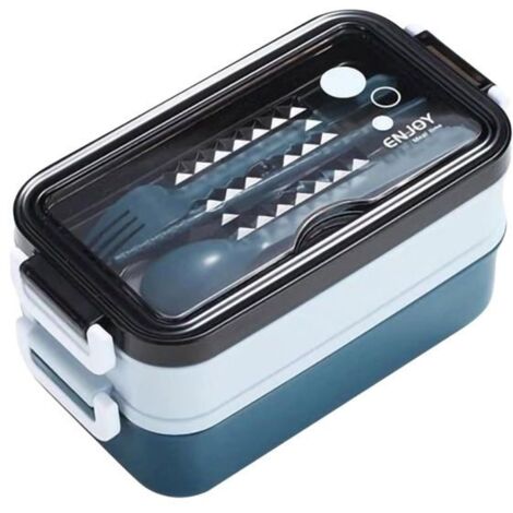 Boîte à lunch - Autres - Double couche - Compartiment chauffant - Compatible micro-ondes - Étanche