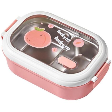 Boîte à lunch chauffante rose pour enfants