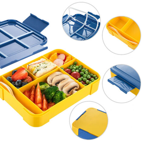 Boîte à lunch compartimentée pour enfants, boîte bento étanche