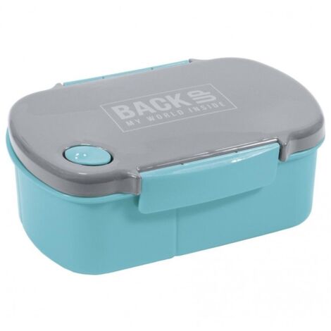 Boîte à lunch DERFORM BackUp 3 compartiments - turquoise, étanche