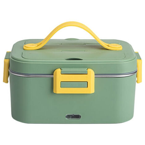 Boîte à lunch électrique, chauffe-plats, sac à lunch isotherme portable, idéal pour la voiture et pour travailler en extérieur (vert).