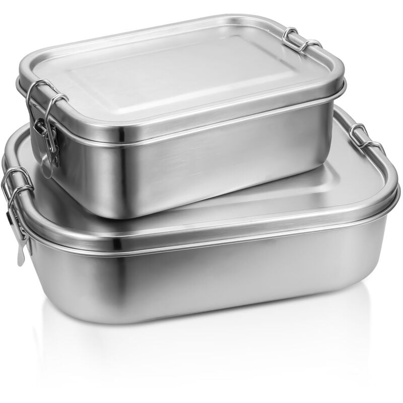 Boîte à lunch en acier inoxydable boite à bento scellée pour une capacité étanche avec compartimentsboîte à lunch en acier inoxydable boite à bento
