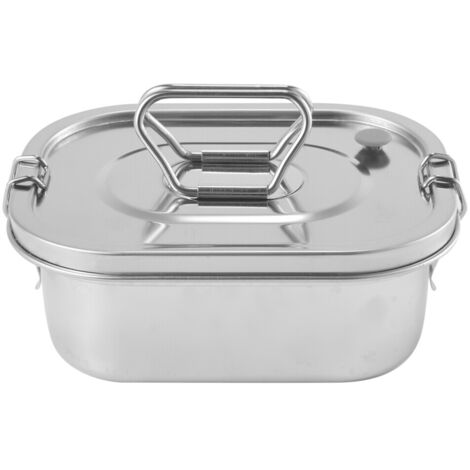 Boîte à lunch en acier inoxydable, boîte bento en métal pour enfants