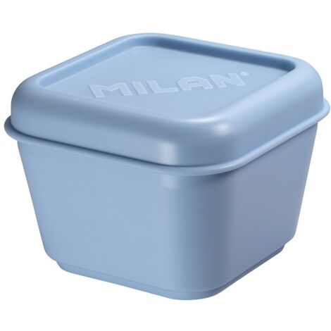 Boîte à lunch MILAN 0,33 l - Bleue, carrée, sans BPA