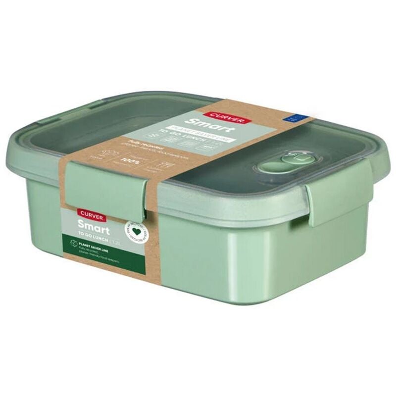 Boîte à lunch écologique Curver Smart To Go 1 l + ensemble de couverts