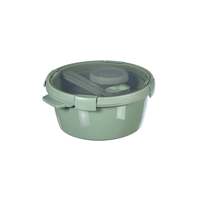 Curver boîte de conservation, lunch box ronde 1.6L avec couverts-recycle (smart eco line) 249948