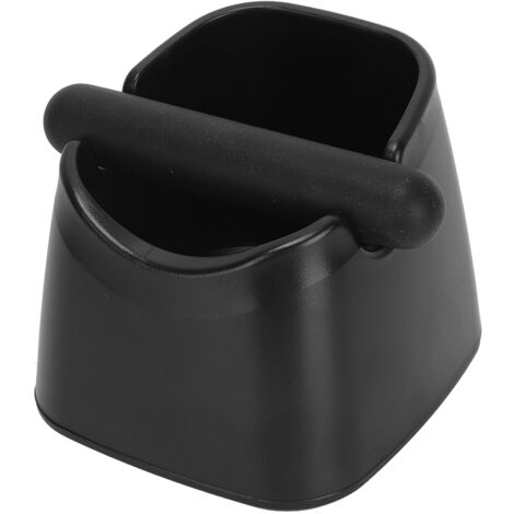 Boîte à marc de café résistante aux chutes avec barre amovible, anti-dérapante et compacte pour mouture de café noir