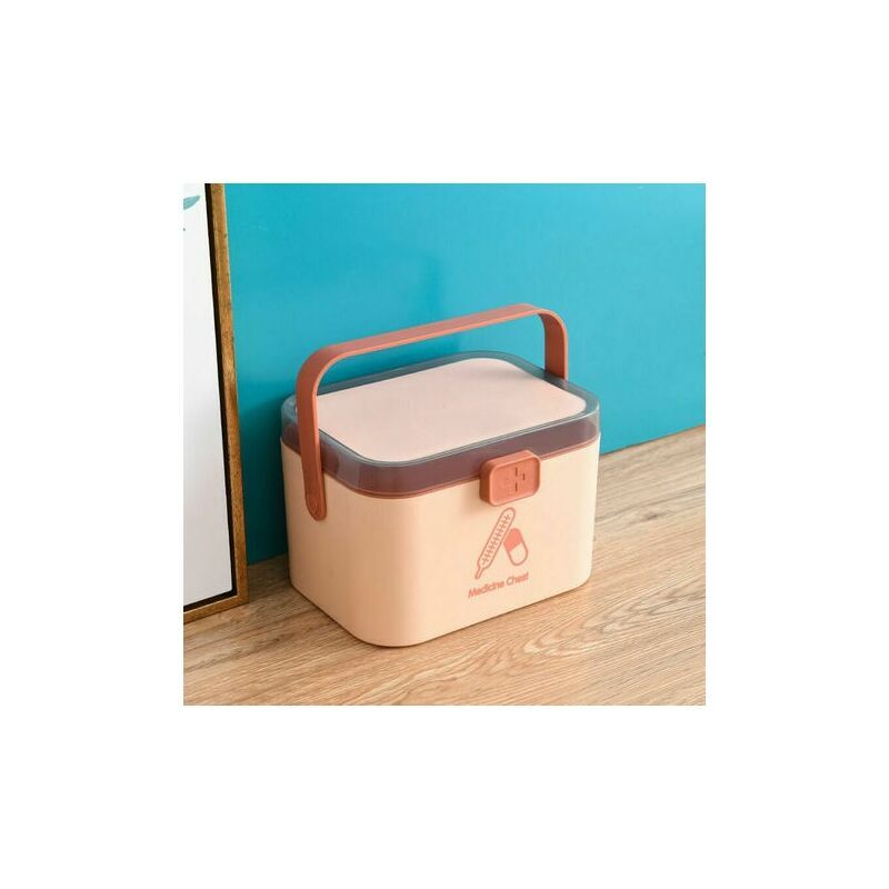Boîte à médicaments, boîte de premiers secours en plastique avec poignée, boîte de rangement de médicaments, utilisation d'urgence