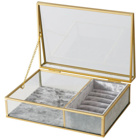 Boîte à montres et bijoux CLIPO, transparente