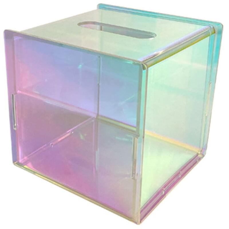 Feiyue - Boîte à mouchoirs en acrylique, distributeur de mouchoirs, étui à mouchoirs pour tables de nuit de chambre à coucher