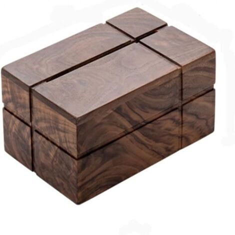 Boîte à mouchoirs en bois de noyer, style hôtel/maison, boîte à mouchoirs en bois massif, boîte de rangement multifonctionnelle en bois pour le salon.