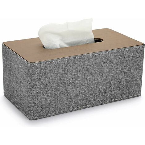 Porte-boîte à mouchoirs en cuir carré, couvercle de boîte à mouchoirs,  tiroir à papier, porte-serviettes Rubik's Cube pour comptoirs de vanité de  salle de bain, vanité