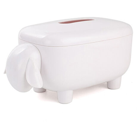 Boîte à mouchoirs en forme d'agneau, boîte à serviettes, boîte de décoration de cuisine de voiture, boîte de rangement pour la maison