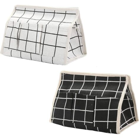 Boîte à mouchoirs en lin coton 2PCS