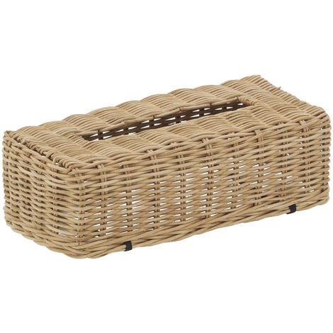 Boîte à mouchoirs en rotin naturel