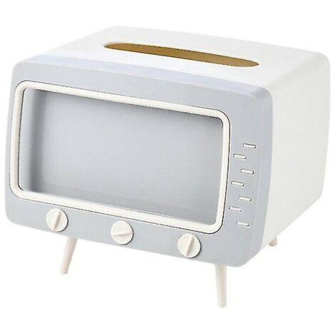 Boîte à mouchoirs grise, rangement pour papier, support pour téléphone portable, organisateur de voiture