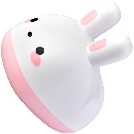 Boîte à mouchoirs multifonctions créative organisateur de cotons-tiges et cure-dents avec design de lapin cartoon blanc HIPS