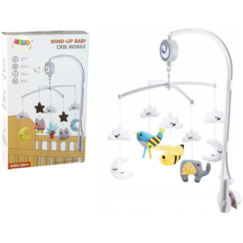 Boîte à musique mobile à remontage pour lit d'enfant