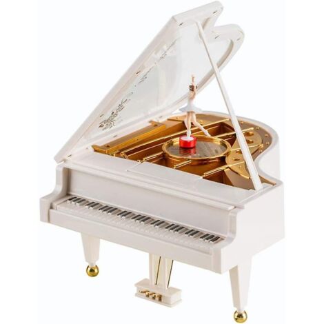 Boîte à musique vintage en forme de ballerine, piano, décoration, cadeau pour fille