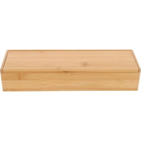 Boîte à Naturel Organisateur de Tiroir Cuisine Multifonction Rangement Compact Rectangulaire Surface Lisse sans Bavure et Restaurants Organiseur D’Ustensiles Pratique -