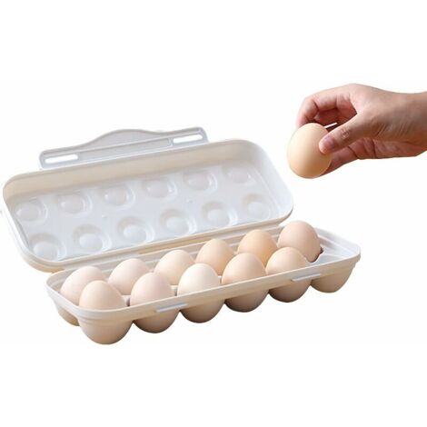 Boite à oeufs avec couvercle, boite à oeufs empilable 1ensembles  Accessoire poulailler （gris）