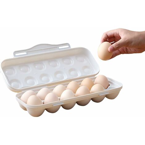 Boite à oeufs avec couvercle, boite à oeufs empilable 1ensembles Accessoire poulailler（gris）