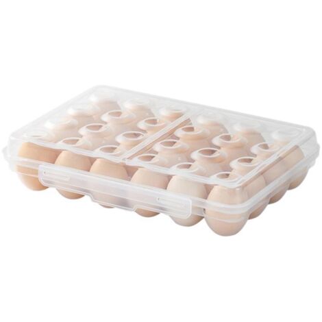 Boîte à œufs extérieure avec fermeture de sécurité, transparente et résistante
