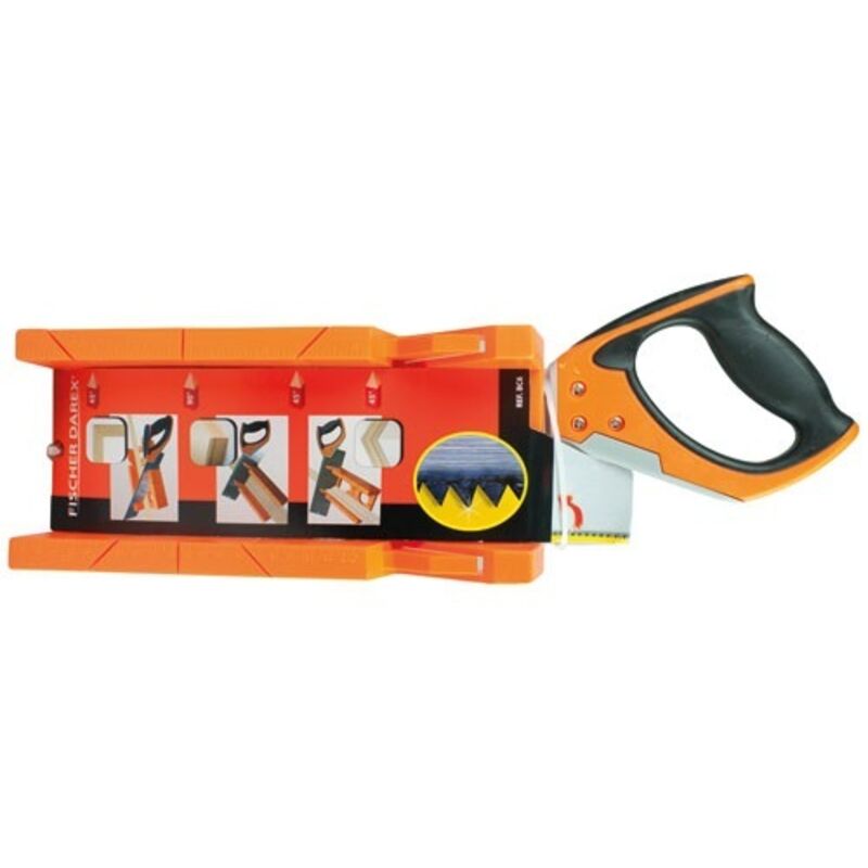 Bo&icirc;te &agrave; onglet pour plinthes polystyr&egrave;ne + scie &agrave; araser