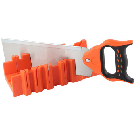 Boîte à onglets à serrage multi-angles en plastique ABS de 12 pouces avec scie arrière de 14 pouces