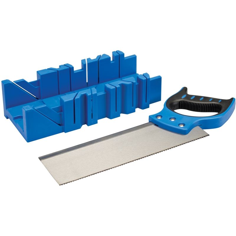 Silverline - boîte à onglets et scie 300 x 90 mm 335464