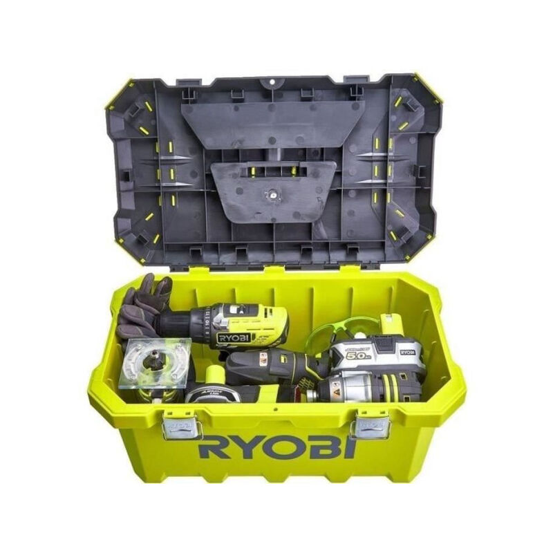 Ryobi - Boîte a outils 49 cm - 33 l - Attaches métal