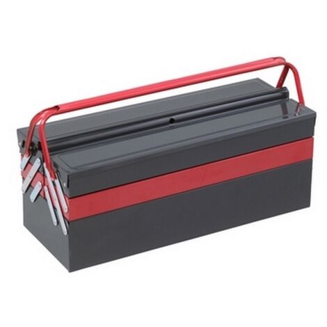 BOITE À OUTILS 5 COMPARTIMENTS 16L NOIRE ET ROUGE - SORI - DIM 430 x 200 x 200MM - 782231 - SORI - 782231