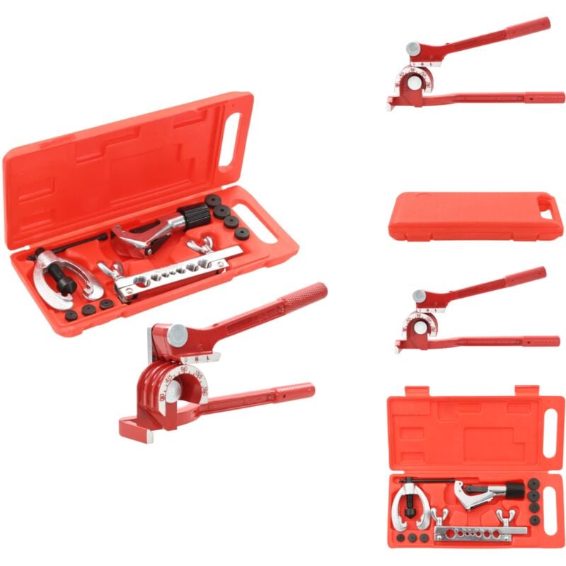 Boîte à outils avec une pince à cintrer - Boîte à Outils - Oeuvres Hydrauliques - Outils De Tuyauterie - Ciseau à Tubes - Pince à Cintrer