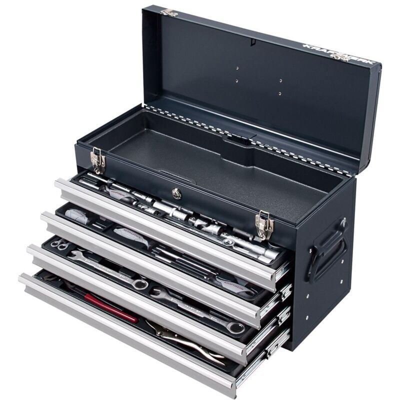 Boîte à outils Basic-Line 1/4 +1/2' Kraftwerk 100 pièces - 206.100.000