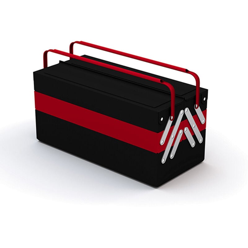 Boite à outils 5 compartiments 16L noire et rouge Sori dim 430 x 200 x 200MM - 782231 Sori 782231
