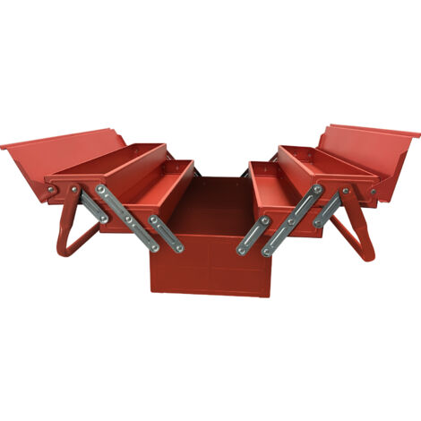 Boite à outils cantilever vide RS PRO en Acier, Dimensions 470 x 200 x 210mm ( Prix pour 1 )