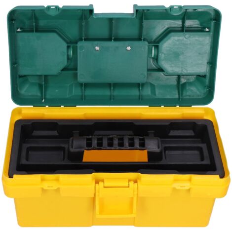Boîte à Outils de Matériel, Stockage Portatif de Voiture de Pp avec le Plateau Démontable, Cas de Petites Pièces pour L'outil, la Voiture, le Matériel, L'électricien(17 inches)
