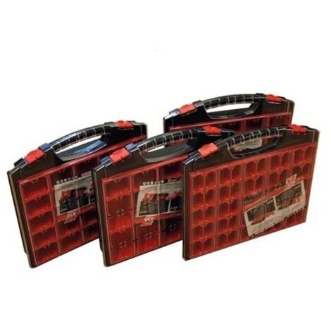 Boîte à outils Outifrance 25 cases construction durable compartiments amovibles