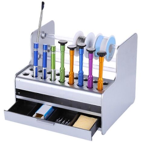 Boîte à outils pour pinces à épiler, support pour accessoires de maintenance et réparation de téléphones, boîte de rangement