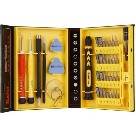 boite à outils réparation kit de tournevis 38 pcs en 1 set de précision pour dépannage téléphone ordinateur smartphone console