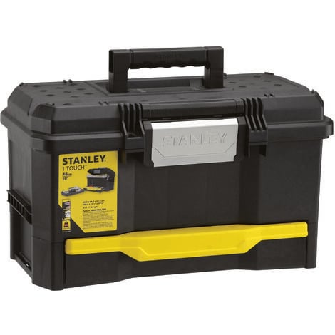 STANLEY B+D Boîte à Outils TOUCHLATCH avec Tiroir - 48,1 x 27,9 x 28,7 cm - STANLEY, 1-70-316