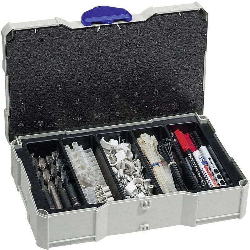 Boîte à outils vide Tanos MINI-systainer® T-Loc i 80590506 plastique abs (l x h x p) 265 x 71 x 171 mm Q589962